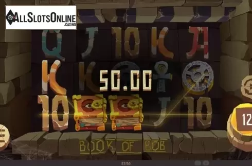Win Screen 3. Book of Bob from Mighty Finger