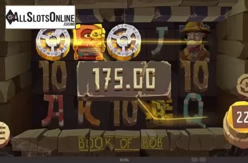 Win Screen 4. Book of Bob from Mighty Finger