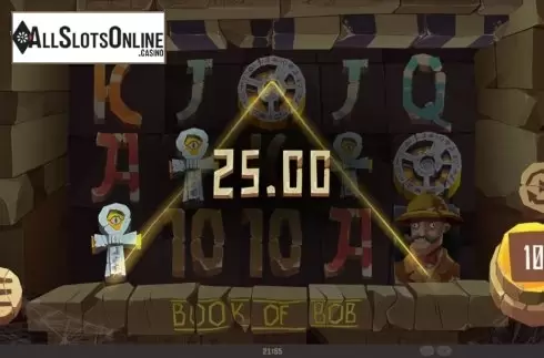 Win Screen 5. Book of Bob from Mighty Finger