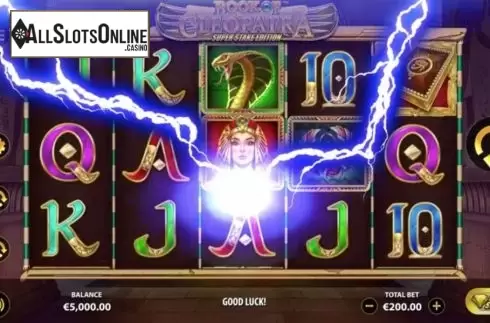 Reel Screen 2. Book of Cleopatra Super Stake Edition from StakeLogic