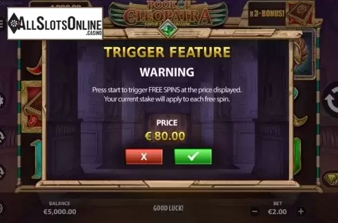 Buy Feature. Book of Cleopatra Super Stake Edition from StakeLogic