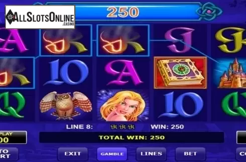 Win screen. Book of Fortune from Amatic Industries