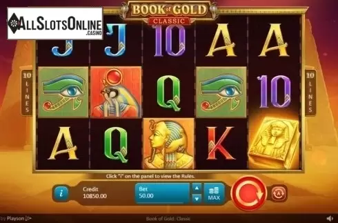 Reel Screen. Book of Gold: Classic from Playson