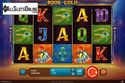 Reel Screen. Book of Gold: Symbol Choice from Playson