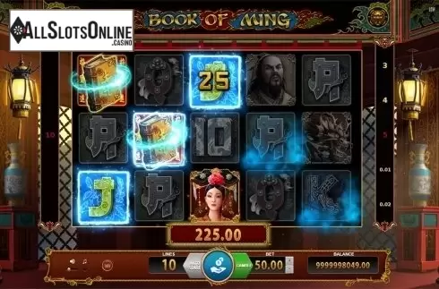 Scatter win screen 2. Book of Ming from BF games
