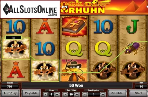 Win Screen 2. Book of Moorhuhn from Gamomat