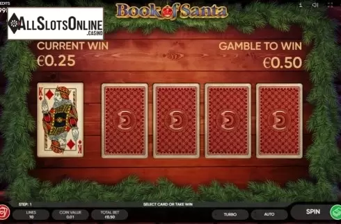 Gamble. Book of Santa (Endorphina) from Endorphina