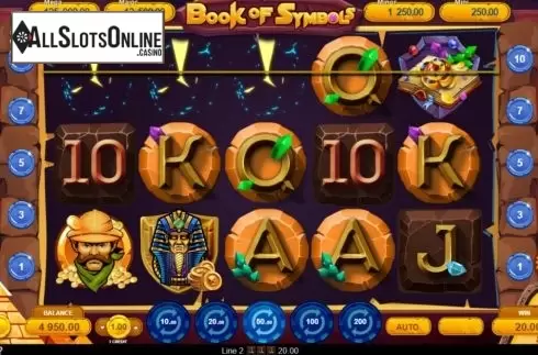 Win Screen 1. Book of Symbols from Gamzix