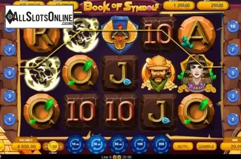 Win Screen 2. Book of Symbols from Gamzix