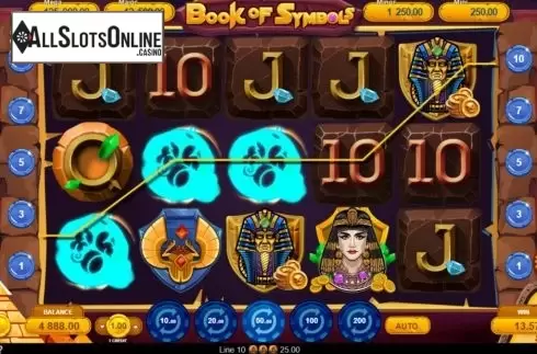 Win Screen 3. Book of Symbols from Gamzix