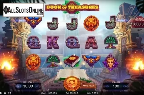 Reels screen. Book of Treasures	 from Thunderspin