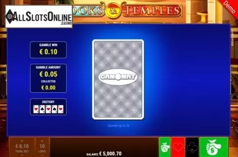 Gamble. Books and Temples from Gamomat