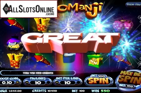 Win presentation. Boomanji from Betsoft