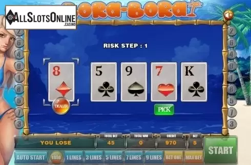 Gamble game 2. BoraBora from GameX