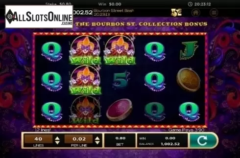 Wild screen 1. Bourbon Street Bash from High 5 Games