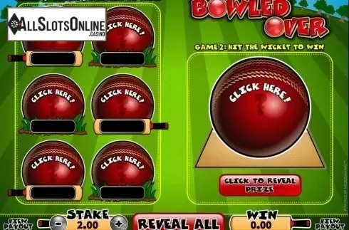 Game Screen. Bowled Over (Microgaming) from Microgaming