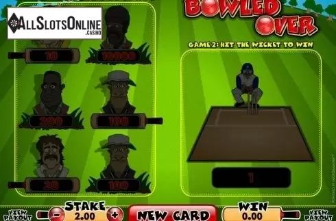 Game Screen. Bowled Over (Microgaming) from Microgaming