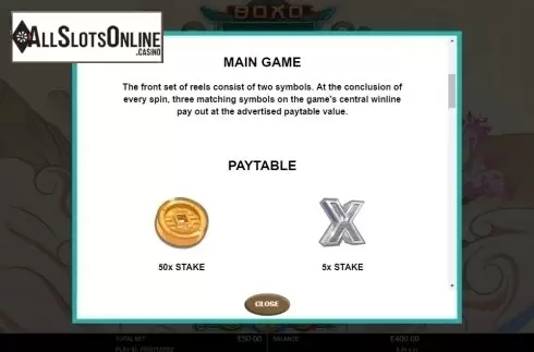Paytable 1. Boxo from Probability Jones