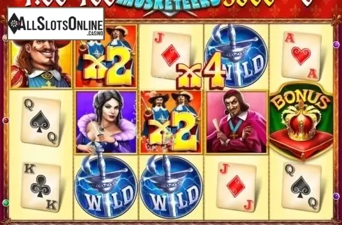 Reel Screen. Brave Musketeers from Octavian Gaming