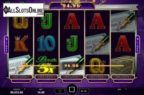 Win Screen 2. Break Da Bank Again Respin from Gameburger Studios