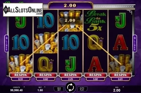 Win Screen 1. Break Da Bank Again Respin from Gameburger Studios
