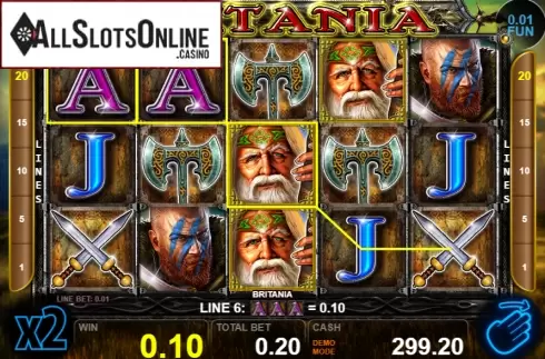 Win screen 1. Britania from Casino Technology