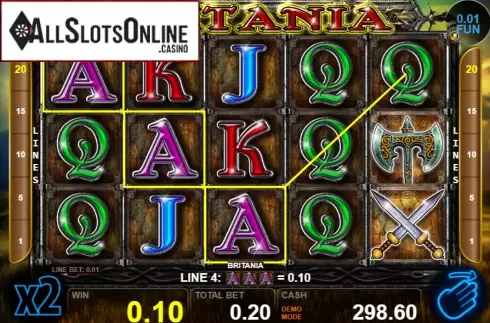Win screen 3. Britania from Casino Technology