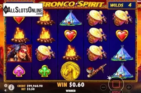 Win Screen 2. Bronco Spirit from Pragmatic Play