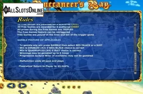 Game rules 2. Buccaneer's Bay from Side City