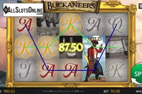 Win Screen. Buckaneers from Genii