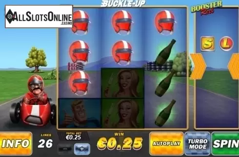 Win Screen. Buckle Up from Playtech