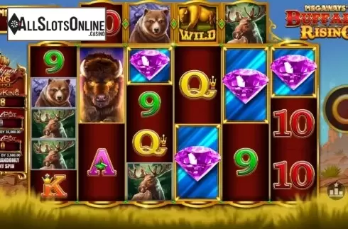 Reel Screen. Buffalo Rising Megaways Jackpot King from Blueprint