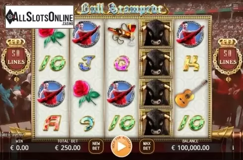 Reel Screen. Bull Stampede from KA Gaming
