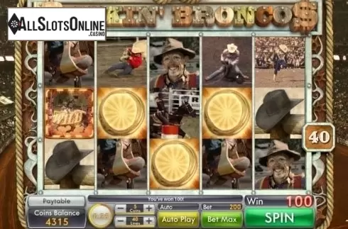 Win Screen 3. Buckin' Broncos from Genii