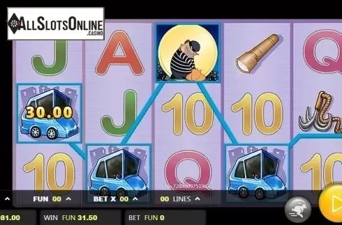 Wild Win screen. Burglar from JDB168