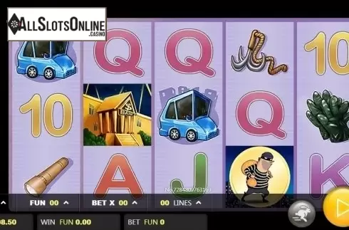 Reel screen. Burglar from JDB168