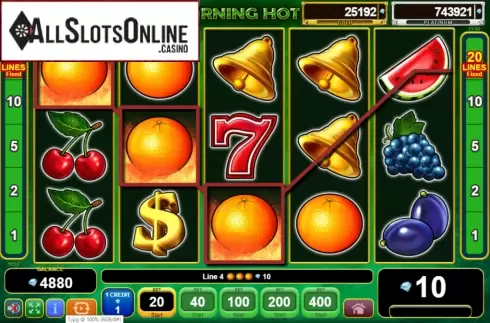 Win Screen 1. Burning Hot Egypt Quest from EGT
