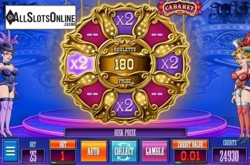Gamble win screen. Cabaret from MGA