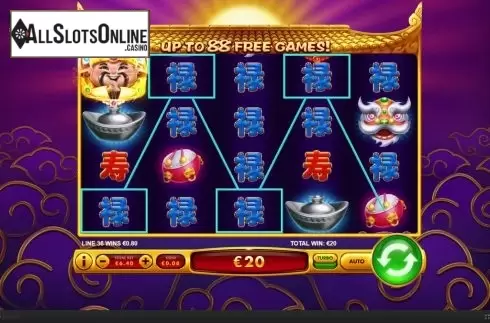 Win screen 3. Cai Shen Ci Fu from Skywind Group