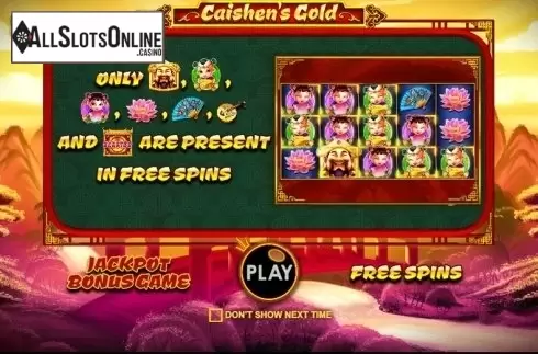 Screen 1. Caishen's Gold from Pragmatic Play