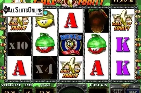 Screen2. Call of Fruity from Barcrest