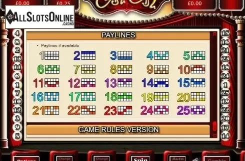Paylines. Can Can from Eyecon