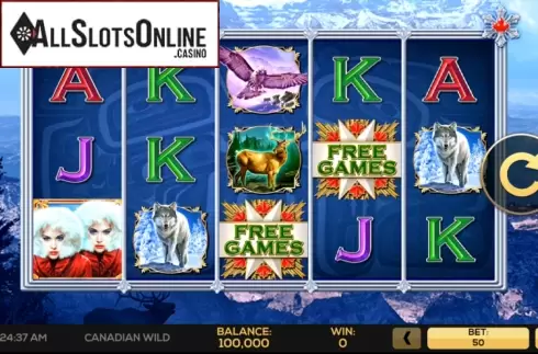 Play Screen 1. Canadian Wild from High 5 Games