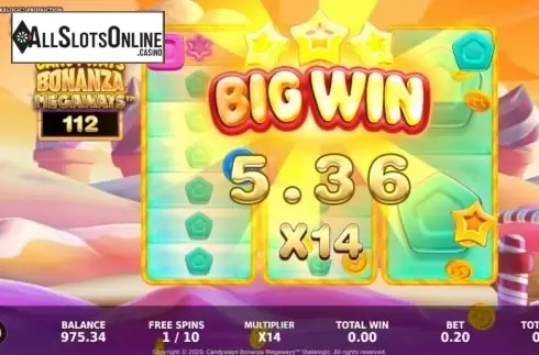 Big Win. Candyways Bonanza Megaways from Hurricane Games