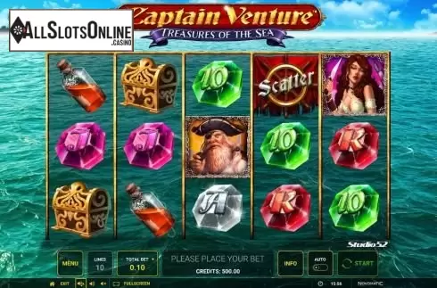 Reel Screen. Captain Venture: Treasure of the Sea from Greentube