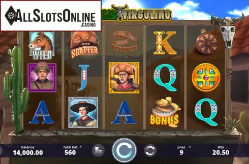 Reel Screen. Captain Virgulino from Ipanema Gaming