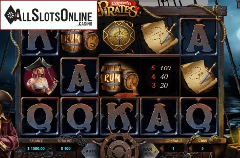 Reel Screen. Captain of Pirates from Charismatic