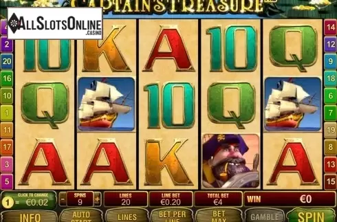 Screen6. Captain's Treasure Pro from Playtech