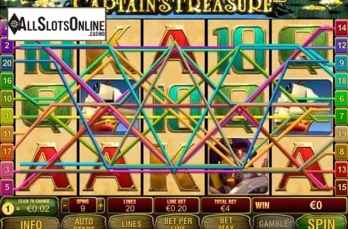 Screen7. Captain's Treasure Pro from Playtech
