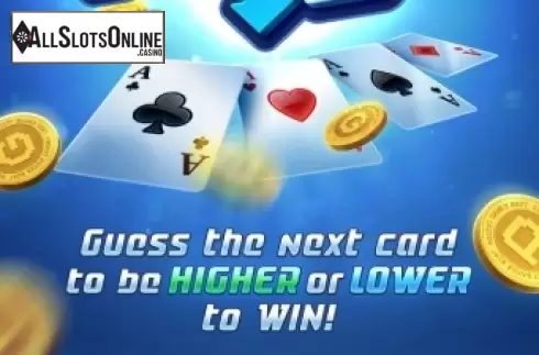 Start screen. Cards Hi Lo from PG Soft
